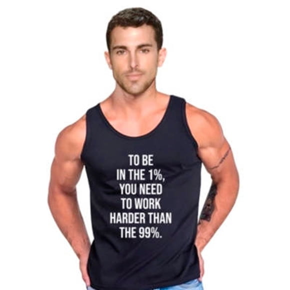 Polera Hardwork To Be In 1% Motivacional Crossfit Tank