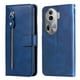 thumbnail image 1 of Funda con Cremallera para OPPO Reno 11 Pro 5G, Carcasa Cartera de Cuero PU con Soporte y Tarjetero, 1 of 6