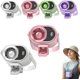 thumbnail image 1 of Ventilador clip coche aire acondicionado USB recargable LED 360° rotación coche oficina camping, 1 of 8