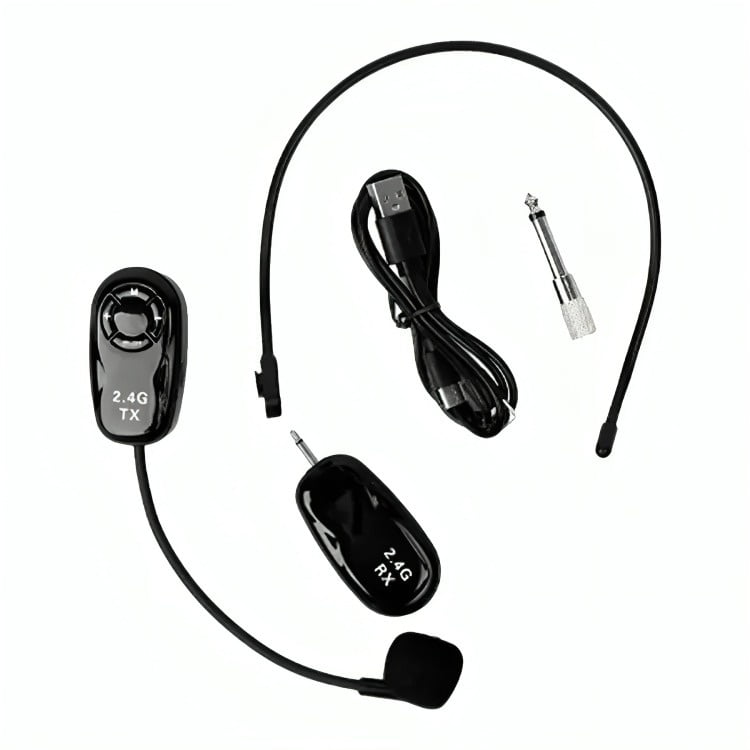 Genérico - Micrófono Inalámbrico De Cintillo Con Receptor 2.4g