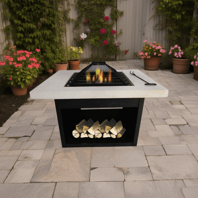 Igpro - Fogon Parrilla A La Piedra Con Guardaleña 92x70x63cm