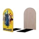thumbnail image 2 of Megamente Sujetalibros decorativos temáticos, tope para estantería con base antideslizante, uso dual para hogar y oficina - 2 piezas, 2 of 6