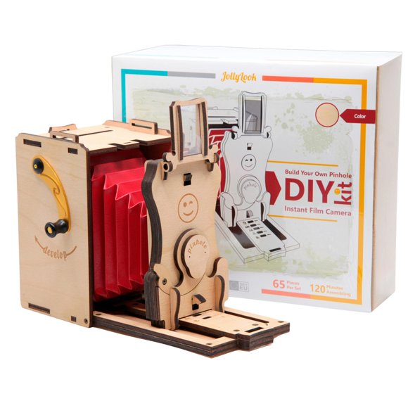 Kit de Arte Jollylook: Cámara Estenopeica 3D en Rompecabezas de Madera