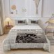 thumbnail image 1 of 3pcs Paris Monster Pattern Bedding Set Soft And Comfortable Suitable for All Seasons, 1 of 5