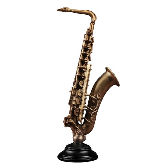 Saxofón Decorativo Violín Instrumento Musical Estatua De La Pieza Principal Para La Decoración Del Hogar Sax