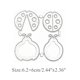 thumbnail image 2 of Troqueles de metal hinana Mariquita 6,2 × 6 cm para scrapbooking y relieve, 2 of 5