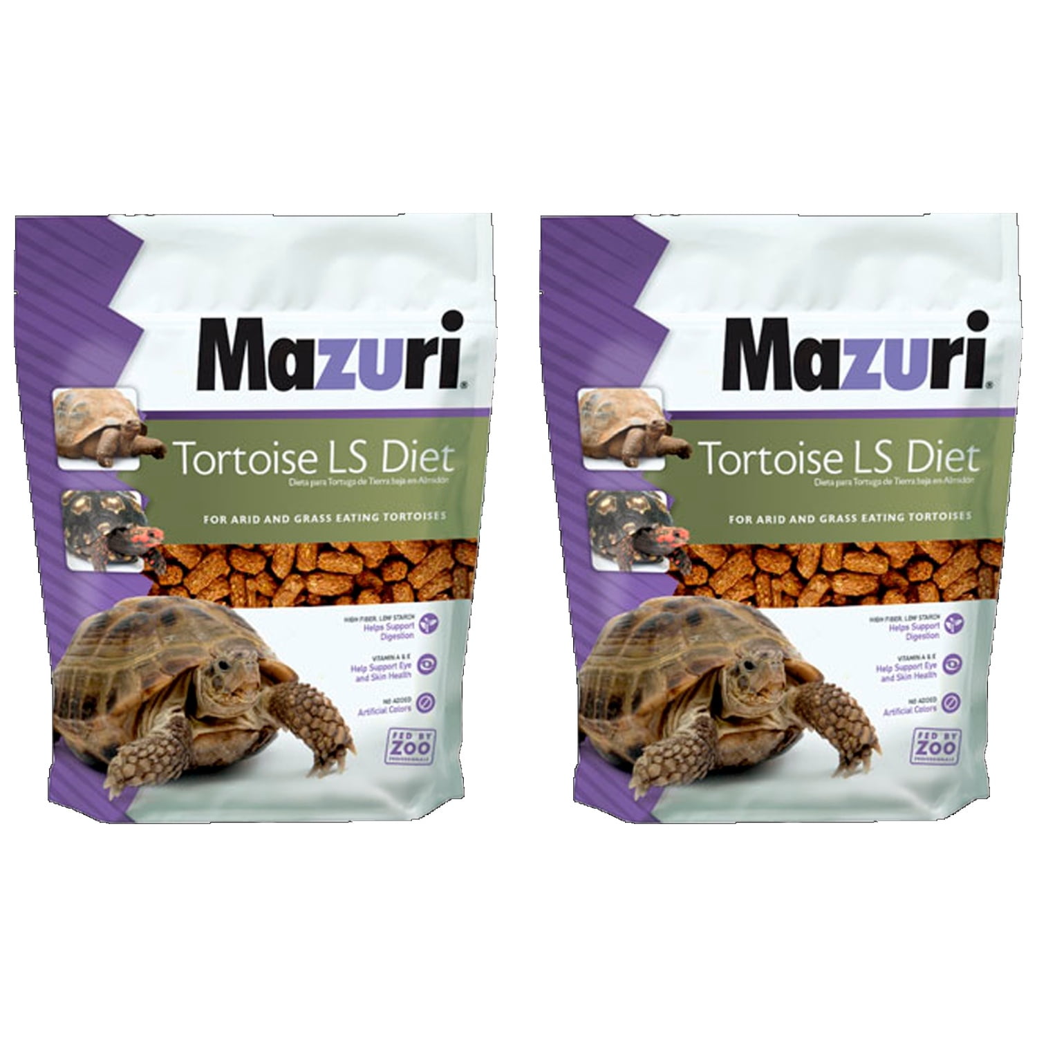 Pack X2 UN - MAZURI TORTOISE LS DIET (340 GR)