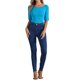 thumbnail image 2 of INSPIRE CHIC Camisetas de Mujer para Regreso a Clases con Cuello de Barco, Mangas Medias, Ajustadas, para Capas, Camiseta Suave XS Azul Lago, 2 of 6