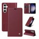 thumbnail image 1 of Funda Billetera de Cuero para Samsung Galaxy S23 FE con Tarjetero y Soporte - Tapa Magnética Rojo, 1 of 6