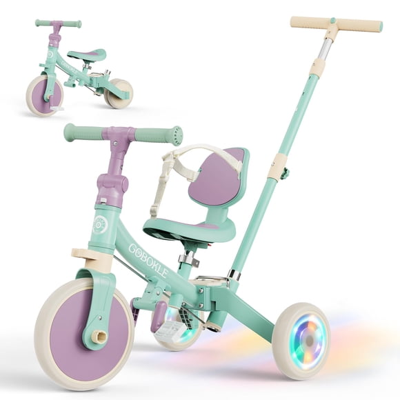 Triciclo GOBOKLE 5 en 1 para Niños con Manija de Empuje
