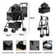 thumbnail image 4 of Coche Plegable 3 En 1 Grande Para Perros Y Gatos  Extraíble, 4 of 9