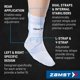 thumbnail image 2 of Tobillera Zamst A1 Blanca (pie derecho) Talla M, 2 of 4