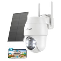 Cámara De Seguridad Iegeek 2K Solar Inalámbrica Para Exterior Ptz