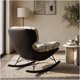 thumbnail image 5 of Sillón Olivia Mecedor Jacquard Botánico 2 Rieles Metálicos Verde Floreado, 5 of 8