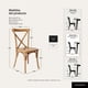 thumbnail image 4 of Pack 2 Sillas Terraza Comedor Crossback Apilables Polipropileno Acabado Madera, 4 of 8