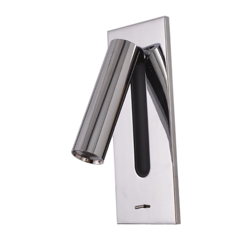 Ioensy - Lámparas De Pared Empotradas Lámpara De Pared Montada En La Pared Para Dormitorios Del Hogar Del Hotel Gris Plateado