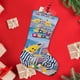 thumbnail image 4 of Plátanos en Pijamas Tema: Calcetines de Navidad, fino lino blanco para colgar en escaleras y chimenea, decoración navideña para el hogar, regalo de Navidad. 45cm × 32cm, 4 of 5
