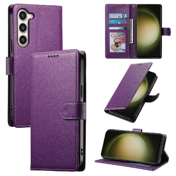 Funda para FOXDOCK Samsung Galaxy S23– Cuero Premium, 3 ranuras para tarjetas, Protección contra impactos