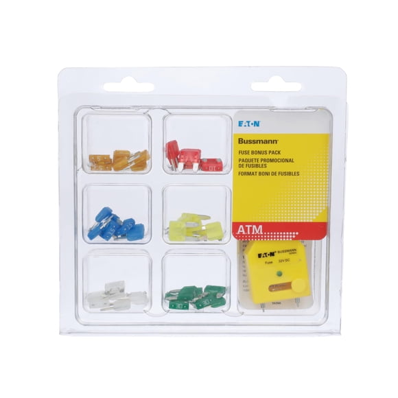 Kit de fusibles Bussmann ATM mini de 42 piezas con probador