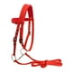 thumbnail image 1 of Brida De Caballo Arnés De Rienda Headstalls Extraíble Snaffle Nylon Correas Rojo M, 1 of 3