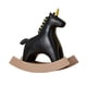 thumbnail image 1 of Figura Artística Caballo Mecedora Resina Negro L, 1 of 3