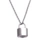 thumbnail image 2 of Mini Candado, Collar De Urna De Cremación, Colgante De Recuerdo Para Amigos, Mujeres, Hombres, Plata, 2 of 5
