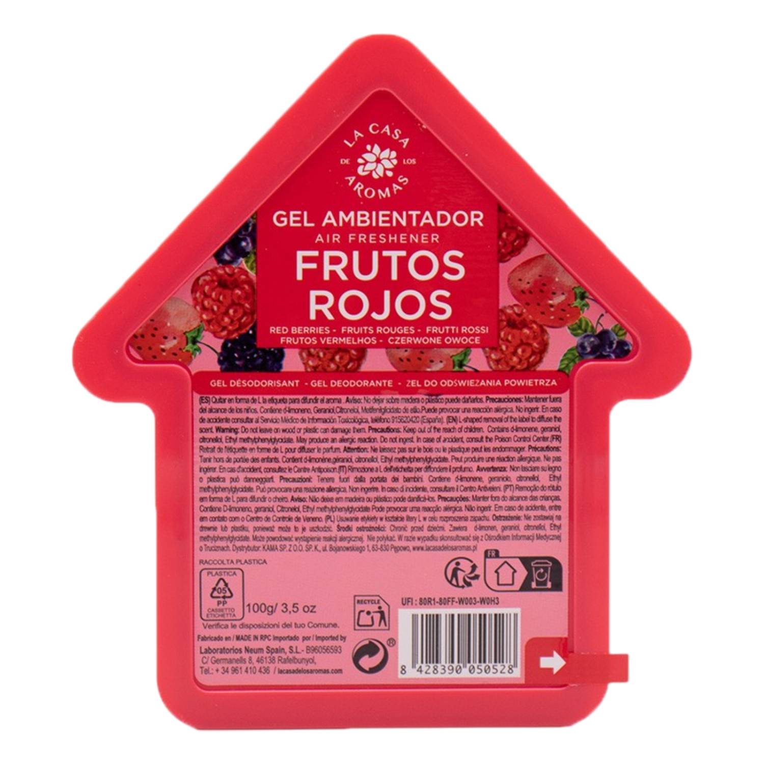 La Casa De Los Aromas - Ambientador Gel Frutos Rojos