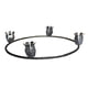 thumbnail image 2 of Candelabro Circular De Metal Con Forma Cónica De 8,5 Pulgadas Para Recepción De Bodas, Color Negro, 2 of 3