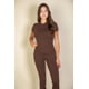 thumbnail image 1 of Camiseta Fashnzfab Manga Corta Cuello Redondo Café, 1 of 5