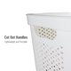thumbnail image 4 of Cesta para ropa Mind Reader, 60 L, delgada, con tapa ventilada, blanca, 4 of 6