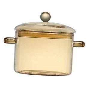 Magideal - Olla Para Cocinar En La Estufa, Olla Para De Leche, Olla Caliente, Olla Transparente Para Estofado, Sartén Para Sopa, Pasta, Fideos, Cereales 1.9L