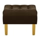 thumbnail image 5 of Sofa Retro 3c + 2 Pouf Felpa 01 Chocolate, 5 of 6