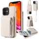 thumbnail image 1 of Stylish & Secure Wallet Case for iPhone 14/13/12/11 Pro Max/XR/XS Max/SE 2020 - RFID Credit Cards Holder, Zipper Leather Case With Wrist Strap & Handbag Case, 1 of 3