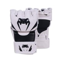 Magideal - Guantes De Mma Para Entrenamiento De Lucha, Cómodos Guantes De Boxeo Portátiles De Cuero Sintético, Guantes De Artes Marciales Para Hombres Y Mujeres, , Blanco