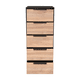 thumbnail image 4 of Cómoda Alta Kaia 5 Cajones Wengue Y Miel 107x45x41 Cm - Muebles Organizadores, 4 of 18