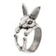 thumbnail image 2 of Vintage Rabbit Open Finger Rings Regalos ajustables, Chic Punk Alloy Animal Theme, Adorno de joyería para mujeres, niñas, pareja, , vacaciones,, 2 of 5