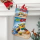 thumbnail image 2 of Agente Especial Oso Tema: Calcetines de Navidad, fino lino blanco para colgar en escaleras y chimenea, decoración navideña para el hogar, regalo de Navidad. 45cm × 32cm, 2 of 5