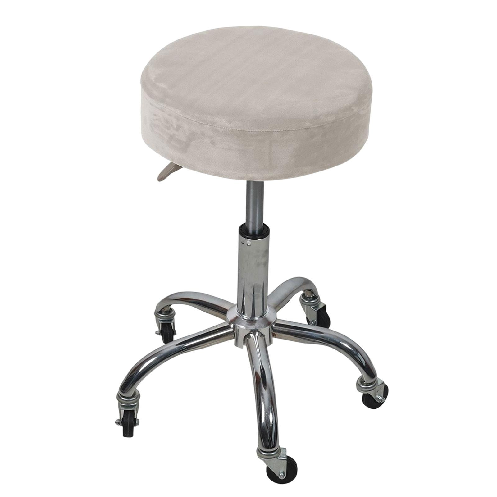 Bothyi - Taburete Redondo Para Bar, Funda Para Asiento De Silla, Para Cafetería, Cafetería, Color Blanco