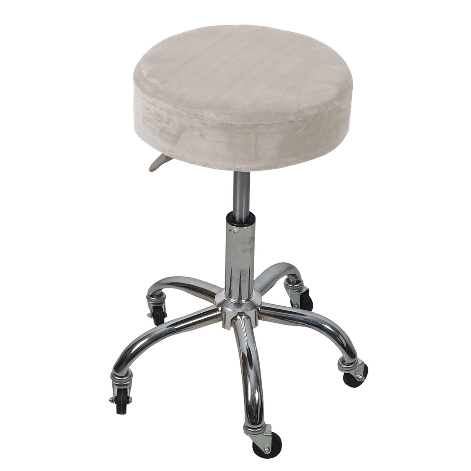 Bothyi - Taburete Redondo Para Bar, Funda Para Asiento De Silla, Para Cafetería, Cafetería, Color Blanco