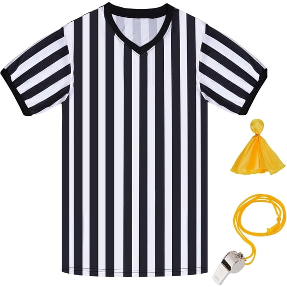 Set de árbitro obmwang con camiseta, silbato y bandera