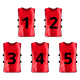 thumbnail image 1 of Set de 5 Petos Deportivos Numerados para Adultos Unisex, 1 of 2
