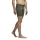 thumbnail image 3 of Calzoncillos tipo bóxer adidas para hombre, paquete de 3 unidades, verde oliva, negro/gris, 3 of 3