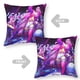 thumbnail image 2 of Jem y las Hologramas Fundas de almohada de terciopelo con tema, regalos de funda de almohada, decoración para el hogar, cojín de lanzar, regalo de cumpleaños para fans y parejas.66*66cm., 2 of 6