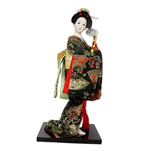 Bothyi - Figura De Geisha Japonesa De 12 Pulgadas, Adorno De Mesa Para Decoración Del Hogar Y La Oficina