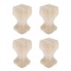 thumbnail image 1 of 4 Piezas De Madera Maciza Pata De Sofá Muebles Inacabados Pies O Sofá Silla Gabinete F, 1 of 5