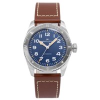 Reloj Hamilton Khaki Field Expedition Leather Strap Blue Dial Automatic H70225540 100M Men'S Watch