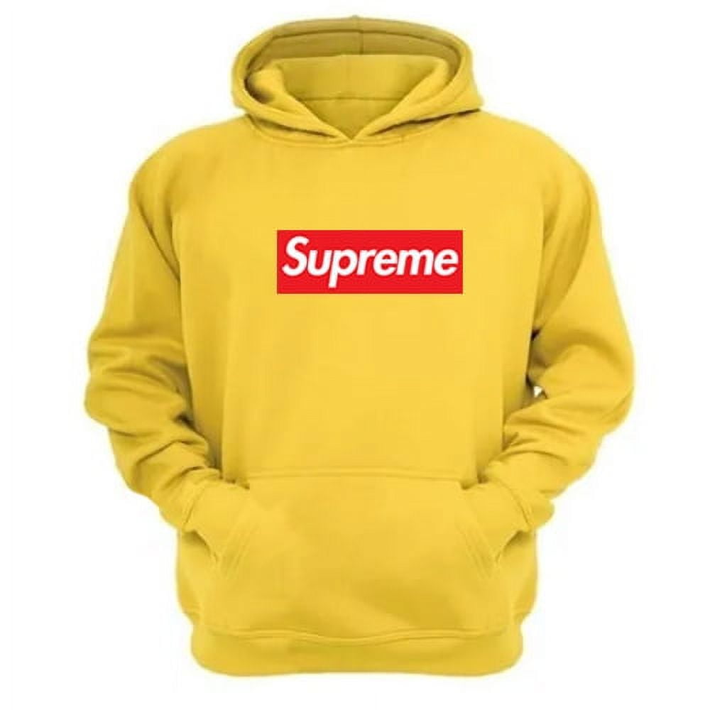 Genérico - Polerón Canguro Supreme Amarillo Talla L Unisex