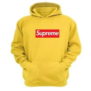 Genérico - Polerón Canguro Supreme Amarillo Talla S Unisex