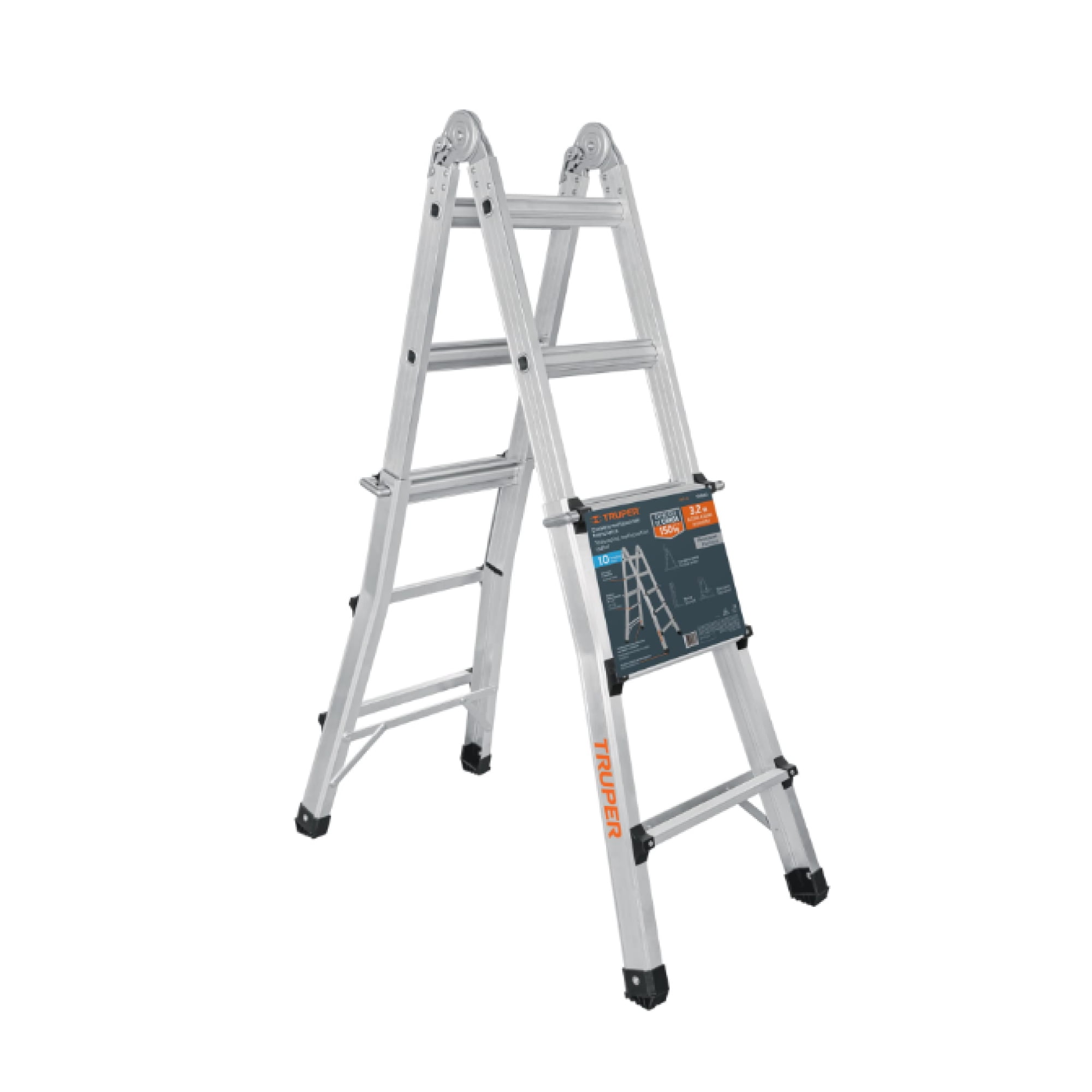 Escalera De Aluminio Multiproposito 3.2mts 10 Peldaños - Truper