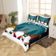 thumbnail image 2 of Xmas Bedding Sets Scandinavian Christmas Santa Gnomes Comforter Cover Snowing Santa Claus Bedding Sets for Kids Boys Girls Romantic Candlelight Quilt Cover 3 Pieces Queen Size, 2 of 5
